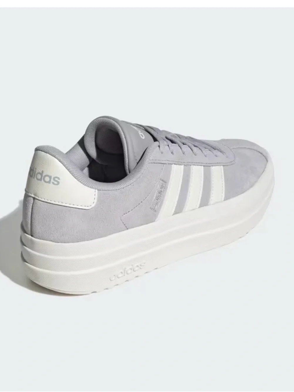 Size 7 Women’s Addidas VL Court Bold Sneakers - Gray